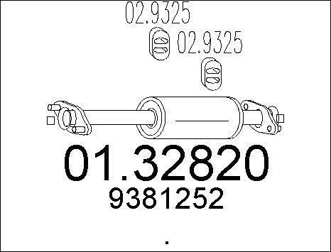 MTS 01.32820 - Предглушитель выхлопных газов autodnr.net