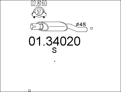 MTS 01.34020 - Предглушитель выхлопных газов autodnr.net