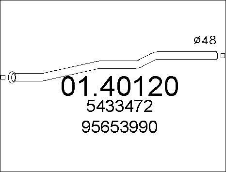 MTS 01.40120 - Труба выхлопного газа autodnr.net