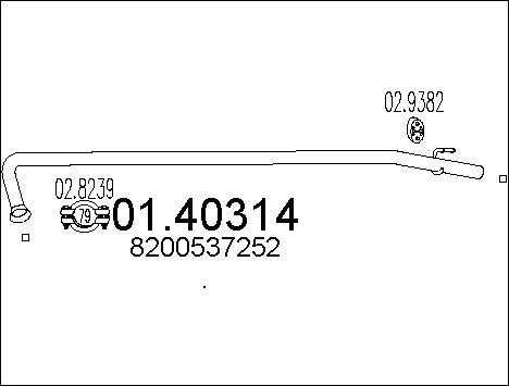 MTS 01.40314 - Труба выхлопного газа autodnr.net