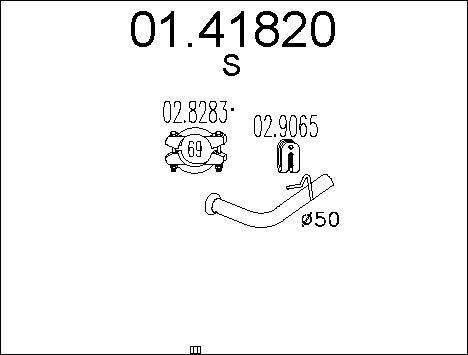 MTS 01.41820 - Труба выхлопного газа autodnr.net