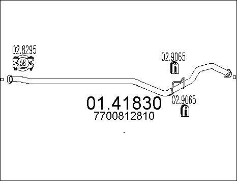 MTS 01.41830 - Труба выхлопного газа autodnr.net