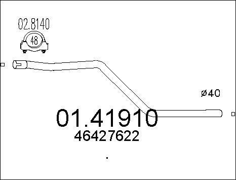 MTS 01.41910 - Труба выхлопного газа autodnr.net