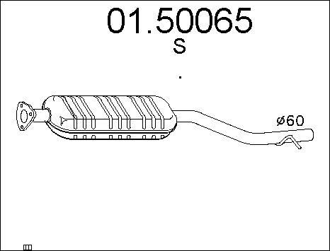 MTS 01.50065 - Средний глушитель выхлопных газов autodnr.net