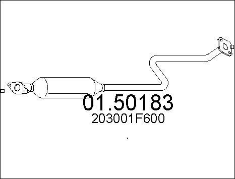 MTS 01.50183 - Середній глушник вихлопних газів autocars.com.ua