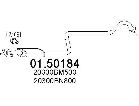 MTS 01.50184 - Резонатор autocars.com.ua