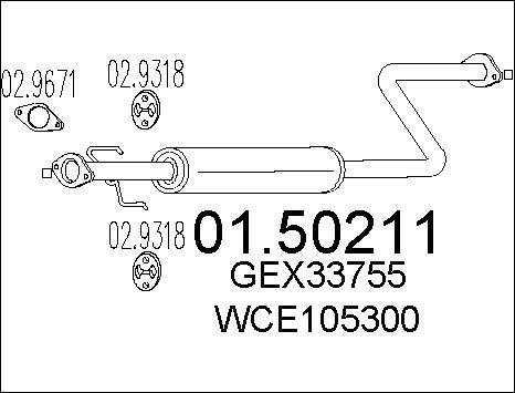 MTS 01.50211 - Средний глушитель выхлопных газов avtokuzovplus.com.ua