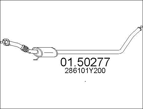 MTS 01.50277 - Середній глушник вихлопних газів autocars.com.ua