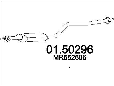 MTS 01.50296 - Средний глушитель выхлопных газов avtokuzovplus.com.ua