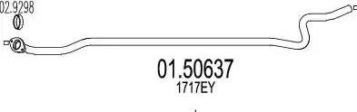 MTS 01.50637 - Середній глушник вихлопних газів autocars.com.ua