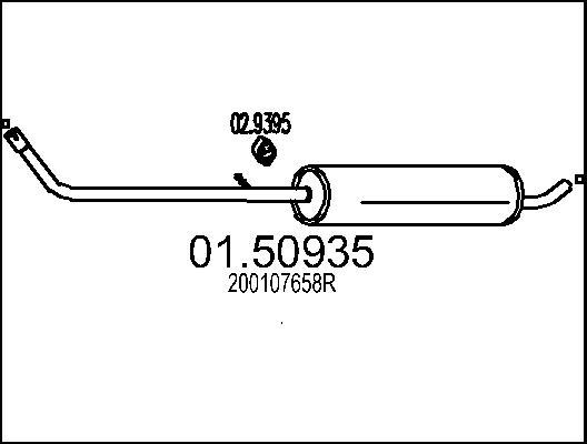MTS 01.50935 - Средний глушитель выхлопных газов autodnr.net