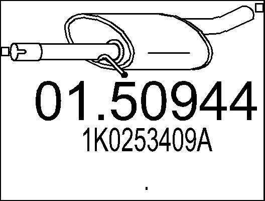 MTS 01.50944 - Средний глушитель выхлопных газов autodnr.net