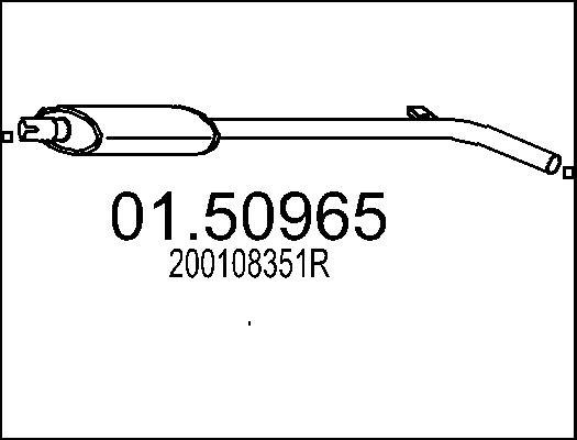 MTS 01.50965 - Средний глушитель выхлопных газов avtokuzovplus.com.ua