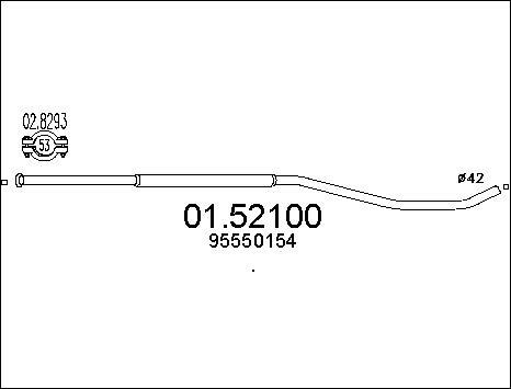 MTS 01.52100 - Середній глушник вихлопних газів autocars.com.ua