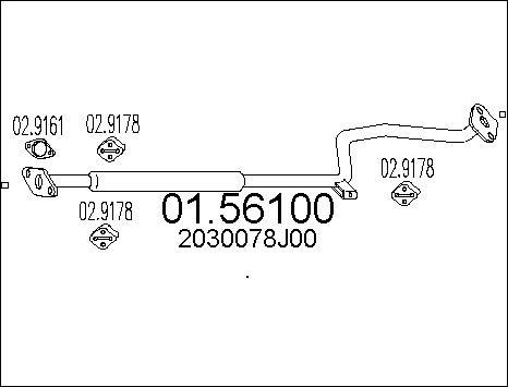 MTS 01.56100 - Середній глушник вихлопних газів autocars.com.ua