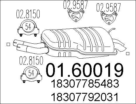 MTS 01.60019 - Глушитель выхлопных газов, конечный avtokuzovplus.com.ua