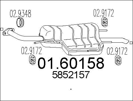 MTS 01.60158 - Глушитель выхлопных газов, конечный autodnr.net