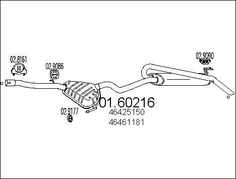 MTS 01.60216 - Глушник вихлопних газів кінцевий autocars.com.ua