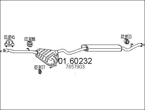 MTS 01.60232 - Глушник вихлопних газів кінцевий autocars.com.ua