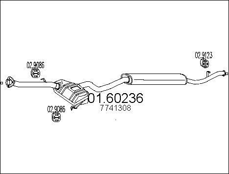 MTS 01.60236 - Глушник вихлопних газів кінцевий autocars.com.ua
