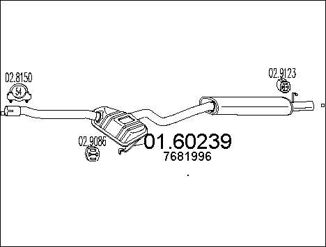 MTS 01.60239 - Глушник вихлопних газів кінцевий autocars.com.ua