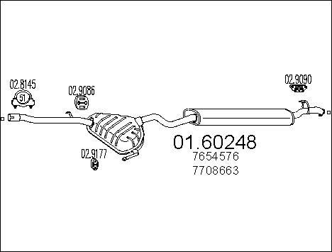 MTS 01.60248 - Глушник вихлопних газів кінцевий autocars.com.ua