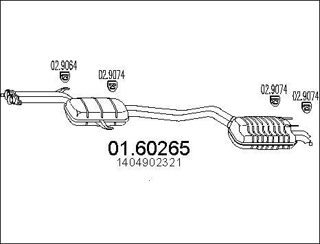 MTS 01.60265 - Глушитель выхлопных газов, конечный autodnr.net