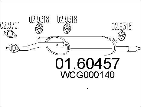 MTS 01.60457 - Глушник вихлопних газів кінцевий autocars.com.ua