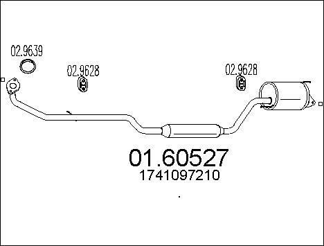 MTS 01.60527 - Глушитель выхлопных газов, конечный avtokuzovplus.com.ua