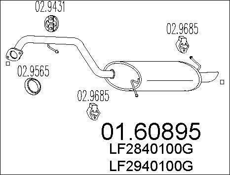 MTS 01.60895 - Глушитель выхлопных газов, конечный autodnr.net