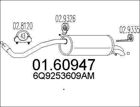 MTS 01.60947 - Глушитель выхлопных газов, конечный avtokuzovplus.com.ua