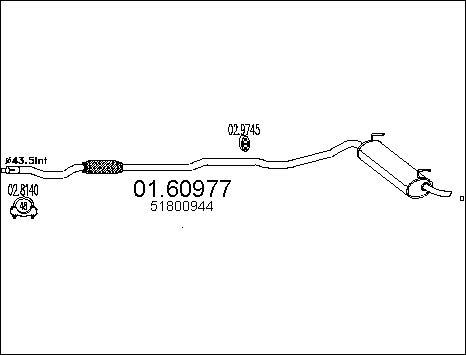 MTS 01.60977 - Глушник вихлопних газів кінцевий autocars.com.ua