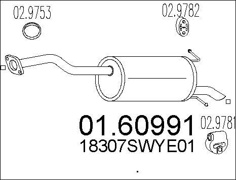 MTS 01.60991 - Глушитель выхлопных газов, конечный avtokuzovplus.com.ua