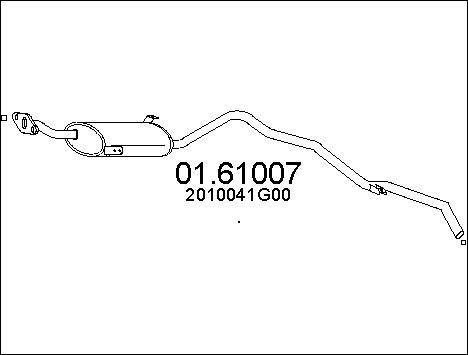 MTS 01.61007 - Глушник вихлопних газів кінцевий autocars.com.ua