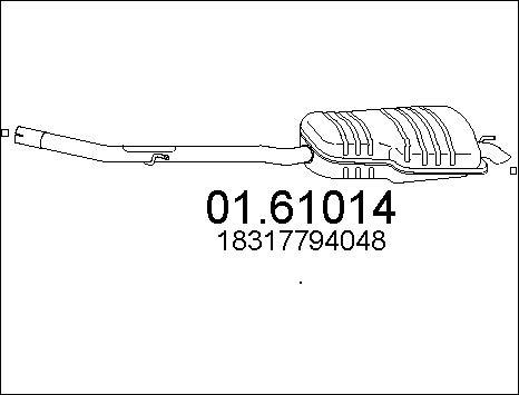 MTS 01.61014 - Глушитель выхлопных газов, конечный avtokuzovplus.com.ua