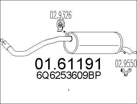 MTS 01.61191 - Глушитель выхлопных газов, конечный autodnr.net