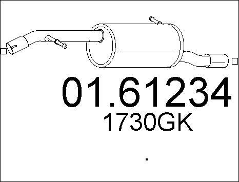 MTS 01.61234 - Глушитель выхлопных газов, конечный avtokuzovplus.com.ua