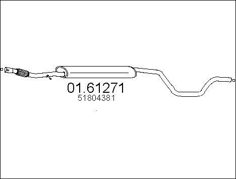 MTS 01.61271 - Глушник вихлопних газів кінцевий autocars.com.ua