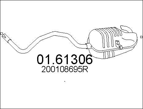 MTS 01.61306 - Глушитель выхлопных газов, конечный avtokuzovplus.com.ua