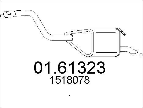 MTS 01.61323 - Глушитель выхлопных газов, конечный avtokuzovplus.com.ua