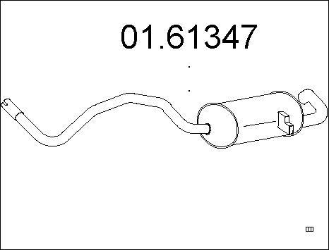 MTS 01.61347 - Глушник вихлопних газів кінцевий autocars.com.ua