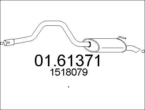 MTS 01.61371 - Глушник вихлопних газів кінцевий autocars.com.ua