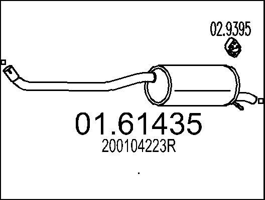 MTS 01.61435 - Глушитель выхлопных газов, конечный autodnr.net