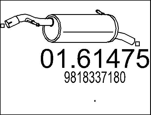 MTS 01.61475 - Глушитель выхлопных газов, конечный autodnr.net