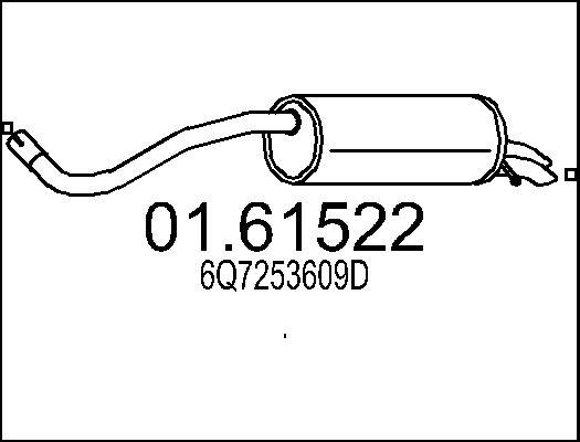 MTS 01.61522 - Глушитель выхлопных газов, конечный avtokuzovplus.com.ua