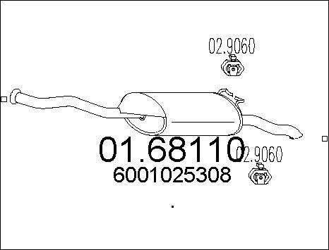 MTS 01.68110 - Глушитель выхлопных газов, конечный autodnr.net