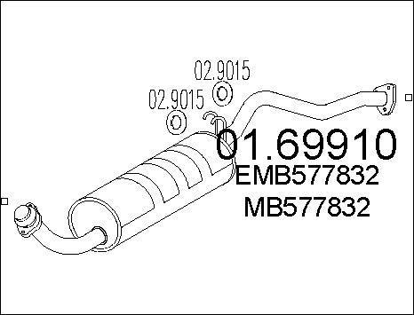 MTS 01.69910 - Глушитель выхлопных газов, конечный autodnr.net