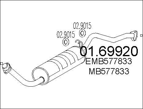 MTS 01.69920 - Глушитель выхлопных газов, конечный autodnr.net