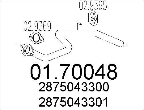 MTS 01.70048 - Труба выхлопного газа avtokuzovplus.com.ua