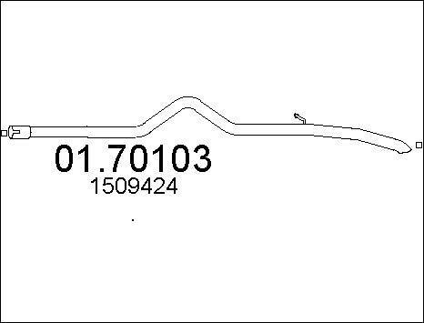 MTS 01.70103 - Труба вихлопного газу autocars.com.ua